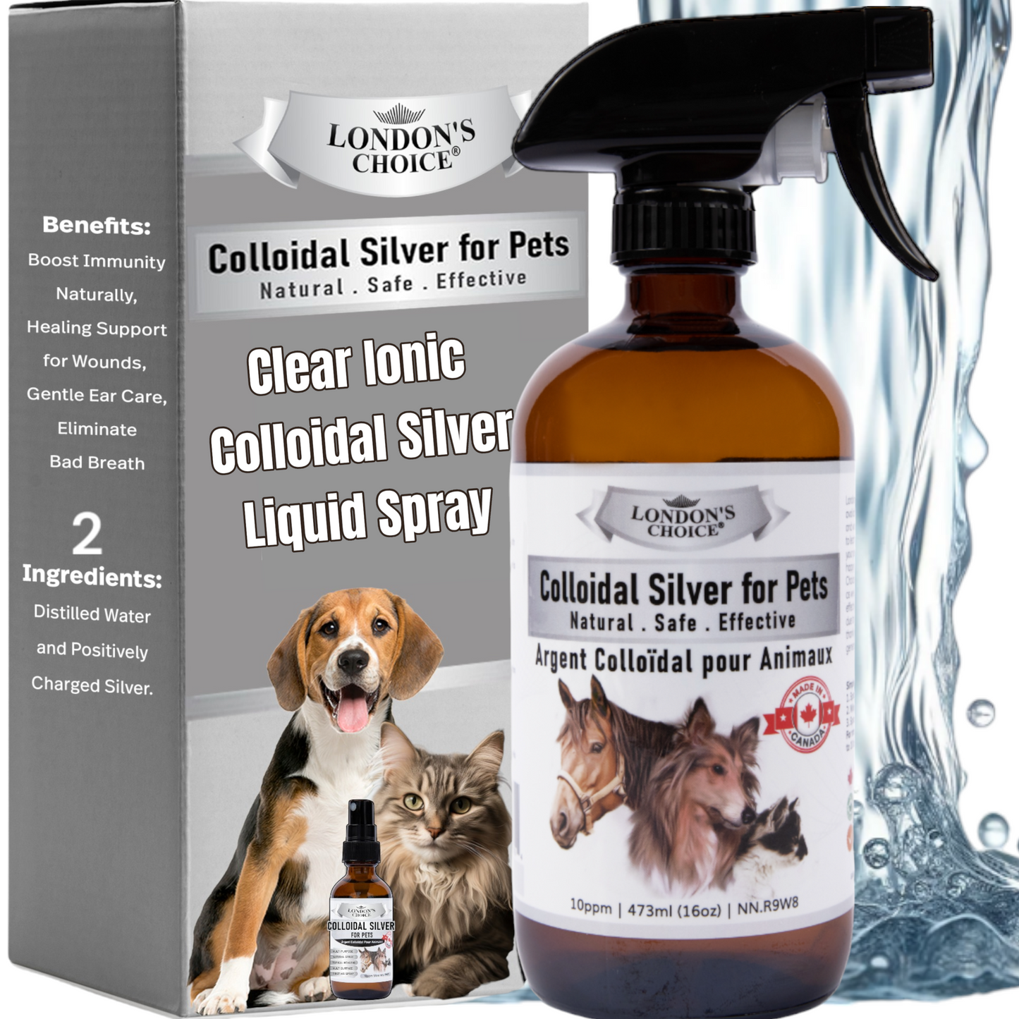 LONDON’S CHOICE - Colloidal Silver for Pets - 10ppm