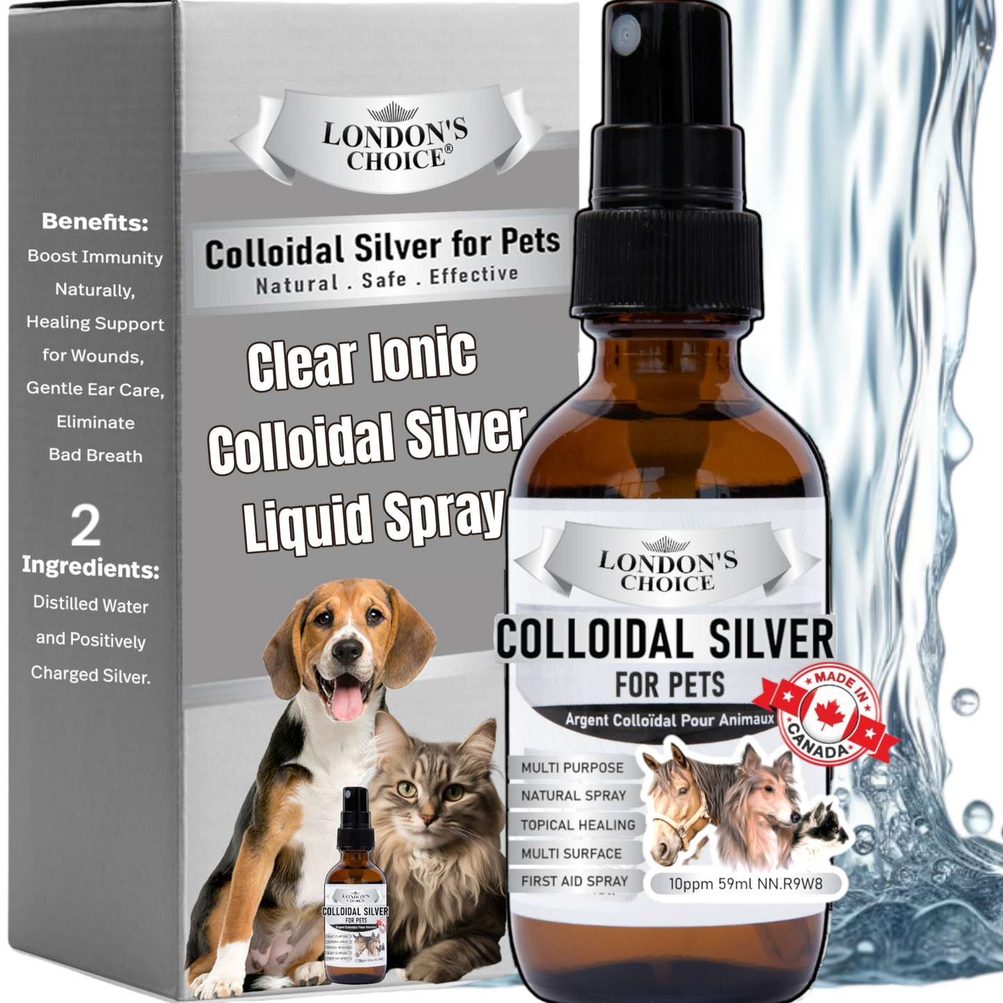 LONDON’S CHOICE - Colloidal Silver for Pets - 10ppm