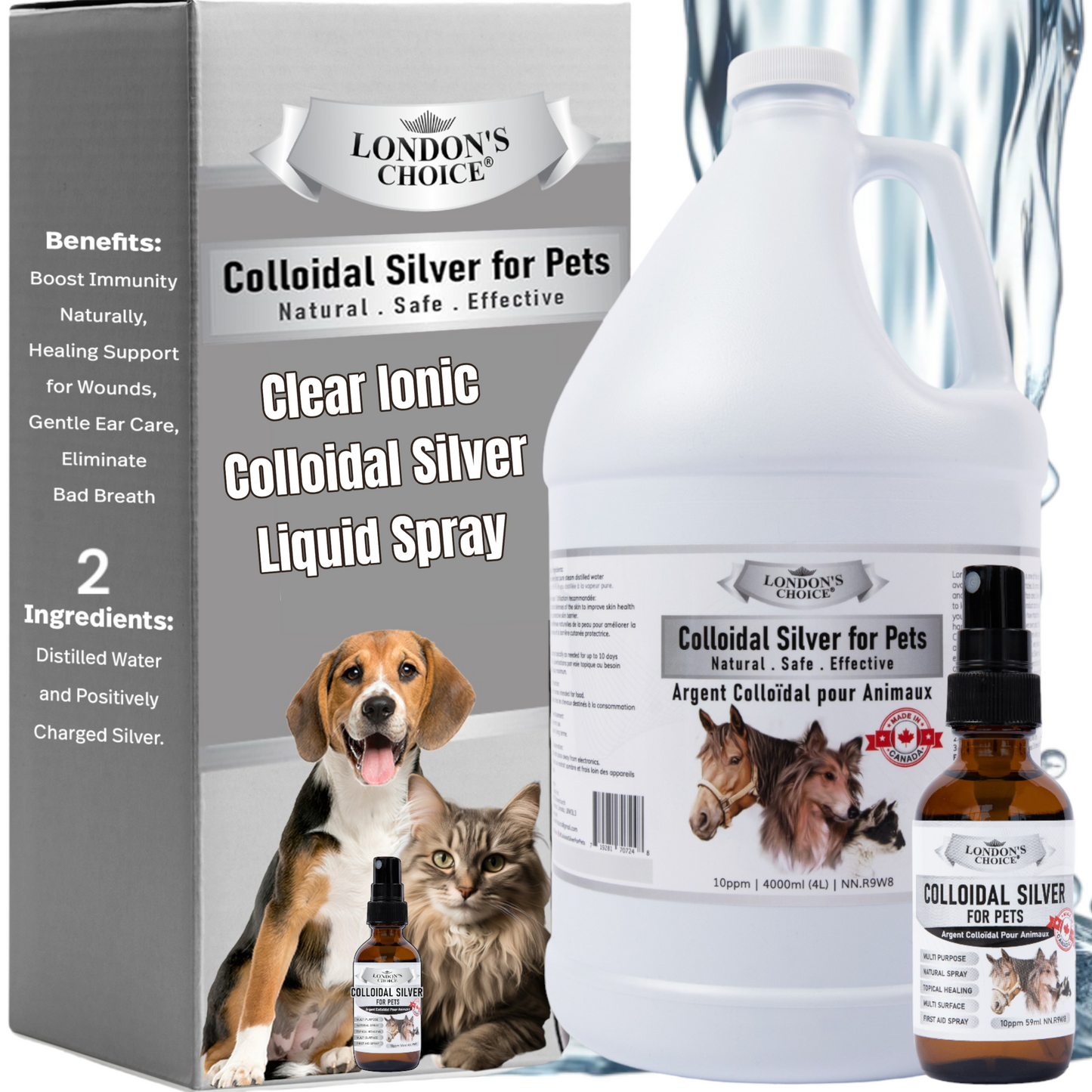 LONDON’S CHOICE - Colloidal Silver for Pets - 10ppm