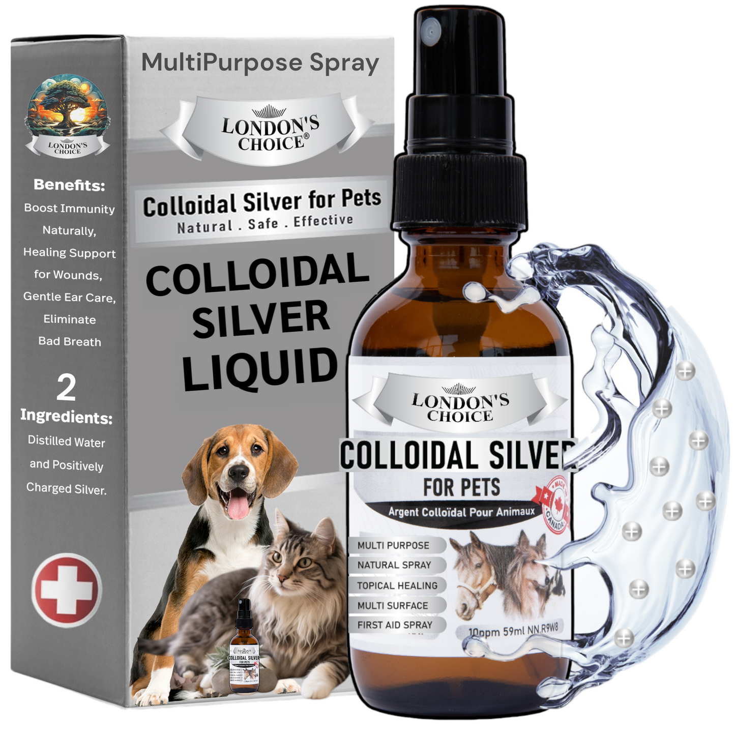 LONDON’S CHOICE - Colloidal Silver for Pets - 10ppm