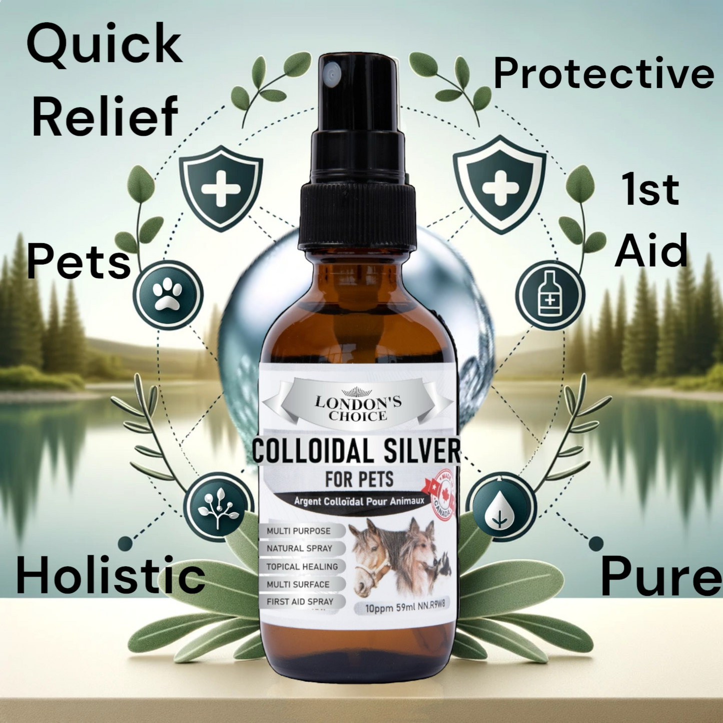 LONDON’S CHOICE - Colloidal Silver for Pets - 10ppm