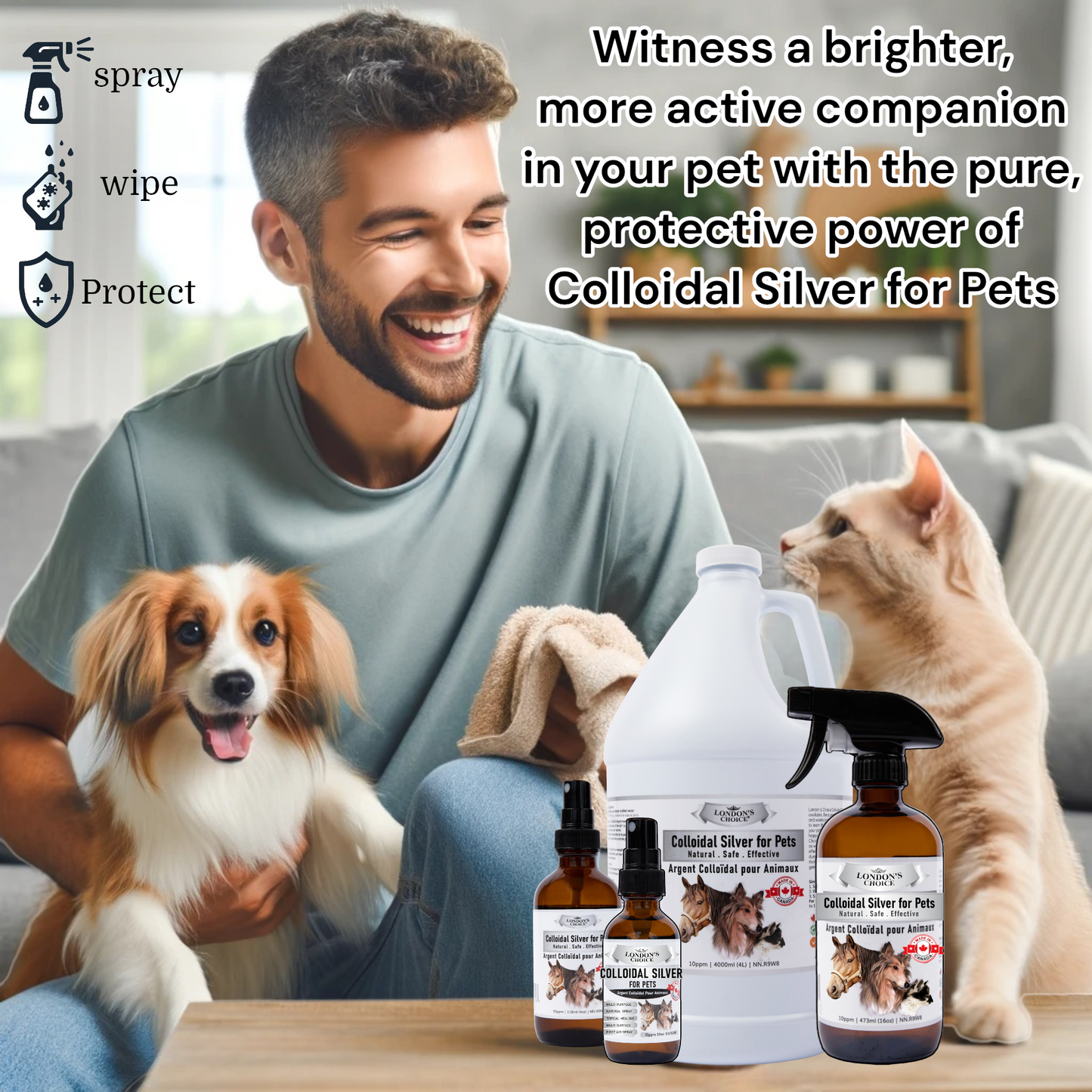 LONDON’S CHOICE - Colloidal Silver for Pets - 10ppm