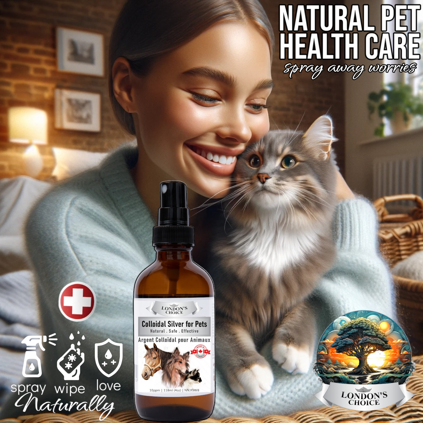 LONDON’S CHOICE - Colloidal Silver for Pets - 10ppm