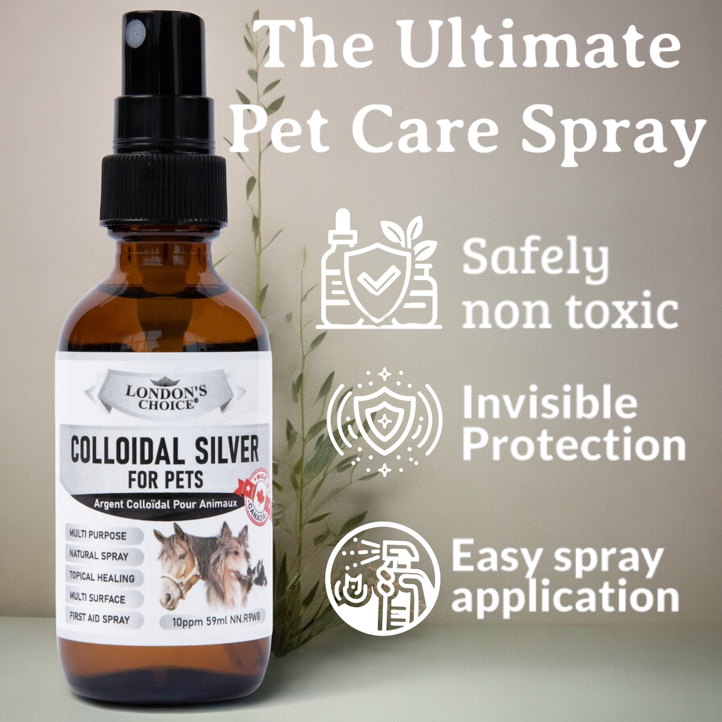 LONDON’S CHOICE - Colloidal Silver for Pets - 10ppm