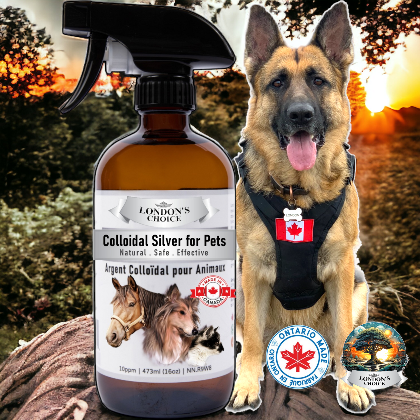 LONDON’S CHOICE - Colloidal Silver for Pets - 10ppm